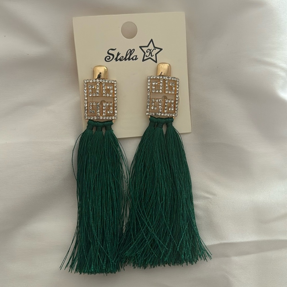 Rhinestone accent Earrings for pierced ears